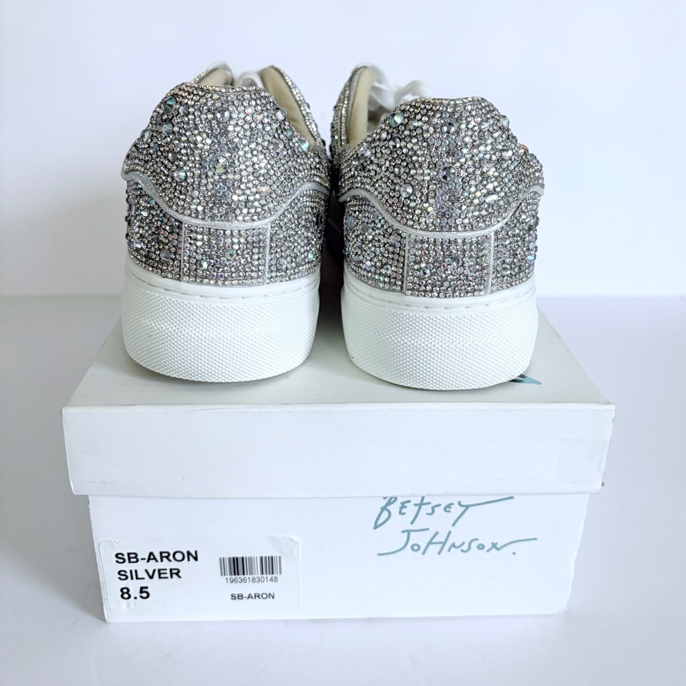 Betsey Johnson Crystal / Rhinestone Sneakers Size 8.5 - Picture 6 of 9